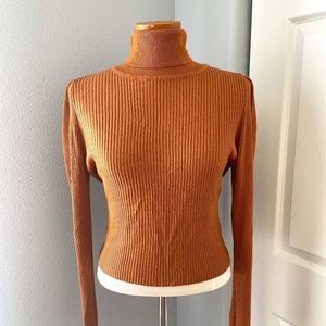 Topshop Turtleneck Croptop (12) - Puffy Sleeves